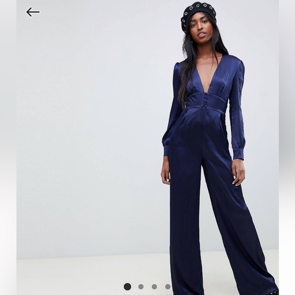 ASOS Glamourous Tall Wide Leg Jumpsuit - Picture 1 of 8